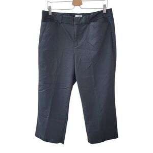 DOCKER'S Dark Grey Ideal Fit Metro Capri Pant Size 14